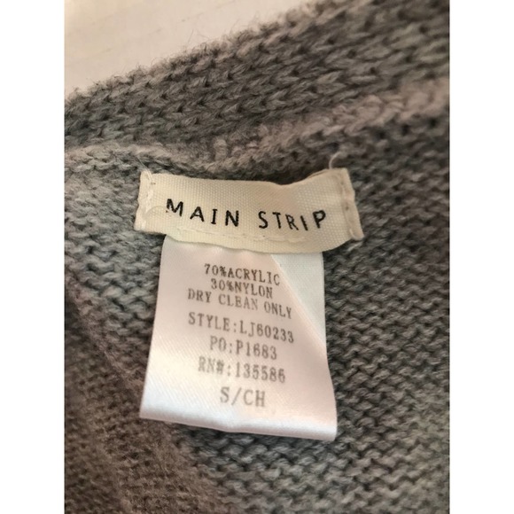 Strip Women's‎ Knit Open Front Cardigan Sweater- Small C/H - Picture 4 of 11